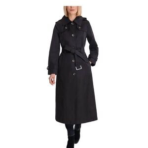 London Fog Black and Tan Trench Coat